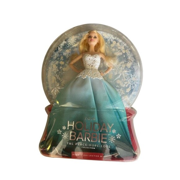 2016 Holiday Barbie Doll Peace Hope Love Collection In Original Packaging - Picture 1 of 2